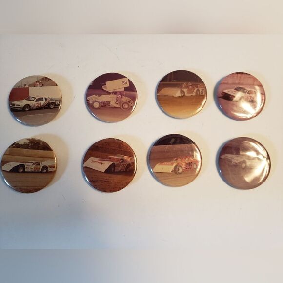 Racing Pinback Buttons (8) - Picture 2 of 12